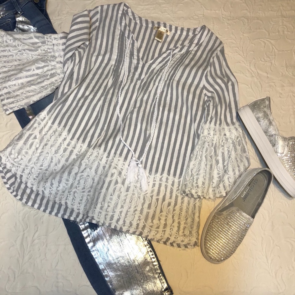 Jeans with top and shoes